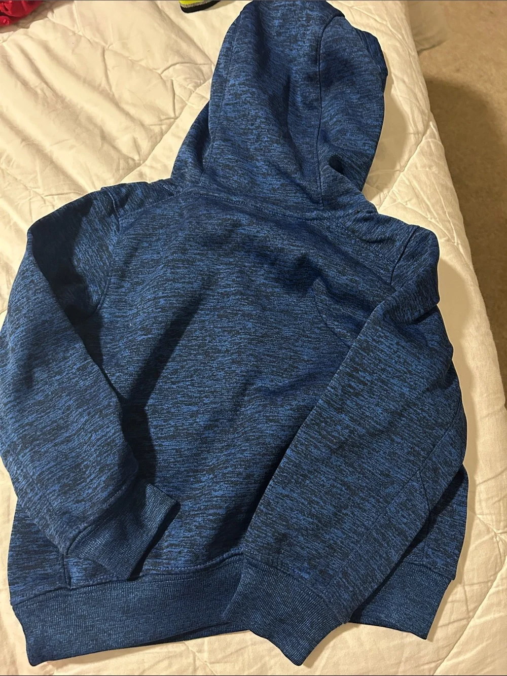 Nike Dri-Fit Blue Hooded Sweatshirt with Neon Green 2T Hoodie Toddler